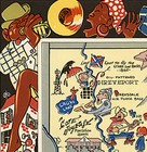 Pictorial Map Louisiana South Mississippi Wall Art Poster Print