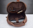 Buffalo Leather Backpack Shoulder Bag Mens 15 In Laptop Rucksack Office Handbags