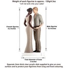 Cake Topper White Man Groom Wedding Party Decorations Supplies Decorating