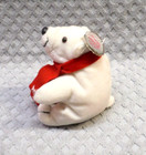 Coca Cola Bean Bag 6  Plush Polar Bear With Red Scarf 1998