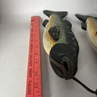 Two Vintage Carved Wood Rainbow Trout Wall Decor 12   