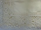 Vintage Baby Pillow Sham Embroidered Chick Floral Lace Nursery Decor 13x17