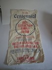 Vtg Flour Sack 1946 Centennial Historical War Food Order 144 25 Lbs Post Ww2 