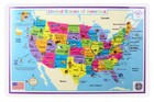 Tot Talk s World   Usa Maps Educational Dry Erase Placemat Set  2  Homeschooling