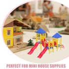 Totority Mini Playground Model Set For Kids  Diy Miniature Sand Table Decorat   