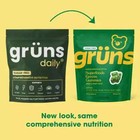 Sugar Free Gruns Daily Green Gummies  Digestive Health  20  Vitamins 28 Packs