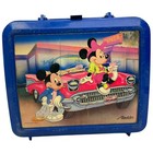 Vintage Mickey Minnie Mouse Pluto Diner Plastic Lunchbox   Thermos 80s Aladdin
