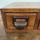Antique Globe Wernicke Police Library Card Catalog File Cabinet 2 Drawer - Rare