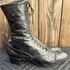 Antique Victorian Era Peters Shoe Co  Black Diamond  Shoes Boots Rare Vintage
