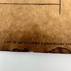 Lot Of 3 Mayflower Compact And Passenger Historical Documents Aged Parchment