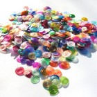 Sequins Iridescent Circles Mix 8mm  400 Pieces
