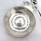 Vintage Pewter Wine Tasting Cup   New With Original Label   Stamped Makers Marks