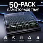 Lot Of 50 Anti Static Long Dimm Tray For 50pcs Server desktop Ddr 3  4 And 5