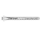 6 Inch Stainless Steel Pocket Ruler With Metal Clip