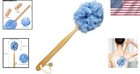 Back Scrubber For Shower   Body  Long Handle Bath Brush With Loofah Sponge  Exfo