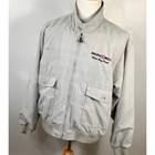 Pacific Bell Vtg Cutter   Buck Jacket L Beige Windbreaker Coat Jacket Hipster