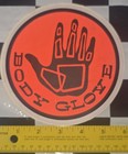 2 - Body Glove Surfboards Wetsuits Neon 80 s Hand Orange Vintage Surfing Sticker