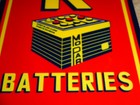 Vintage  mopar Batteries    Chrysler Parts 15  Metal Car Truck Gasoline Oil Sign