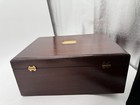 Vtg Eureka Mfg Reed   Barton Mahogany Silverware Flatware Chest  Box W Drawer