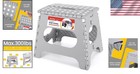 Folding Step Stool 11   Foldable Step Stool For Kids And Adults Up To 300 Lbs   