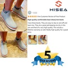 Hisea Men s Ankle Deck Rain Boots Waterproof Anti-slip Fishing Garden Work Boots