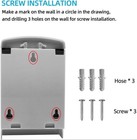 2 Pack Soap Dispenser   1000ml Commercial Manual Soap Dispenser Wall Mounted