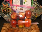 Lot Of 6 Artificial Red Apples Lightweight Realistic Faux Apples Fake Fruit