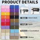 1 5 Inch Webbing Straps 40 Yards  108 Ft  - 20  Assorted Colors Wide Polyprop   