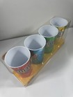 M m   s World Character Tumbler Cups     Set Of 4     16oz Plastic     New W Cracked Box