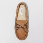 Goodfellow   Co Men   s Brown Topher Moccasin Leather Slippers Size 10 New