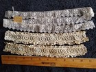 Antique Victorian Lace Lot whitework painted embroidered some Hand Made