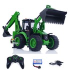 Huina 1 14 Scale 1579 Remote Control Backhoe Excavator 2 4g 9ch Rc Toys Loader