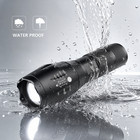 1pack Tactical 5 Modes Led 18650 Flashlight Zoom Torch Aluminum Light