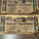 Lot Of 3-1840   1 000 Dollar Bank Note   bank Of The United States   reproduction