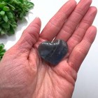 Blue Green Fluorite Crystal Heart