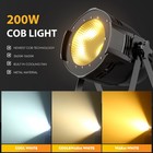Adjustable White 200w Cob Led Par Can Light Dmx Stage Light Dj Studio Wash Lamp