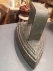 Vintage Cast Iron Sad Iron Flat Iron W Ornate Trivet Rest Primitive Decor