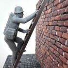 World War 2 German Sapper Climbing Ladder Toy Soldier 3d Resin 1 32 Ww2 Figure