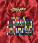 The Last Ship - Chandler  eric Dane  Screen Used Prop Ribbon Rack Set   Badges 