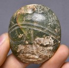 4cm Old Chinese Hongshan Culture Hetian Jade Carving Helios Head Pendants