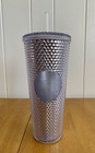 Starbucks Silver Studded Tumbler Holidays Diamond 2019 Cold Cup 24 Oz New