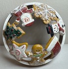 Yankee Candle Christmas Tree Gingerbread Cookies Santa Snowflake Illuma Lid Top