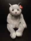 Ty Classic Pearl Cat Plush Silver Gray Stuffed Yellow Eyes Retired 15    Tag 2000