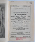 1922 Champion Blower   Forge Co Catalog Number 44 Good Condition Ex-lib 280 Pgs