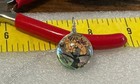 Tree Of Life Created In Resin Dome 22    Sterling Silver Plated Chain