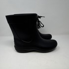 Crocs Women   s Freesail Shorty Rain Boots Black Us Size 8