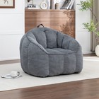 Corduroy Bean Bag Chair Sofa With Armrests  39 4  X 33 5  X 31 5 