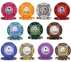 1000pcs 14g Yin Yang Casino Clay Poker Chips Set Acrylic Case By Mrc