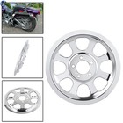 Chrome Outer Rear Pulley Insert Cover For Harley Softail Heritage Fat Boy Flstf