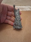 Vintage Cci 85 Pewter Castle With Wizard Face In Mountainside 4-inch Figurine